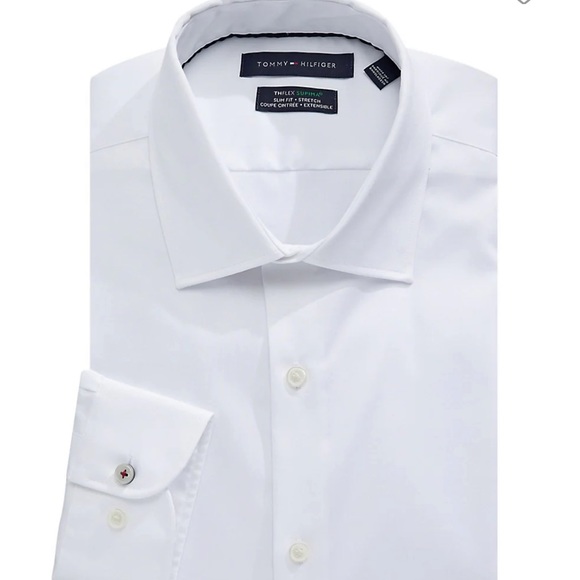 White Tommy Hilfiger Dress Shirt - Picture 1 of 4